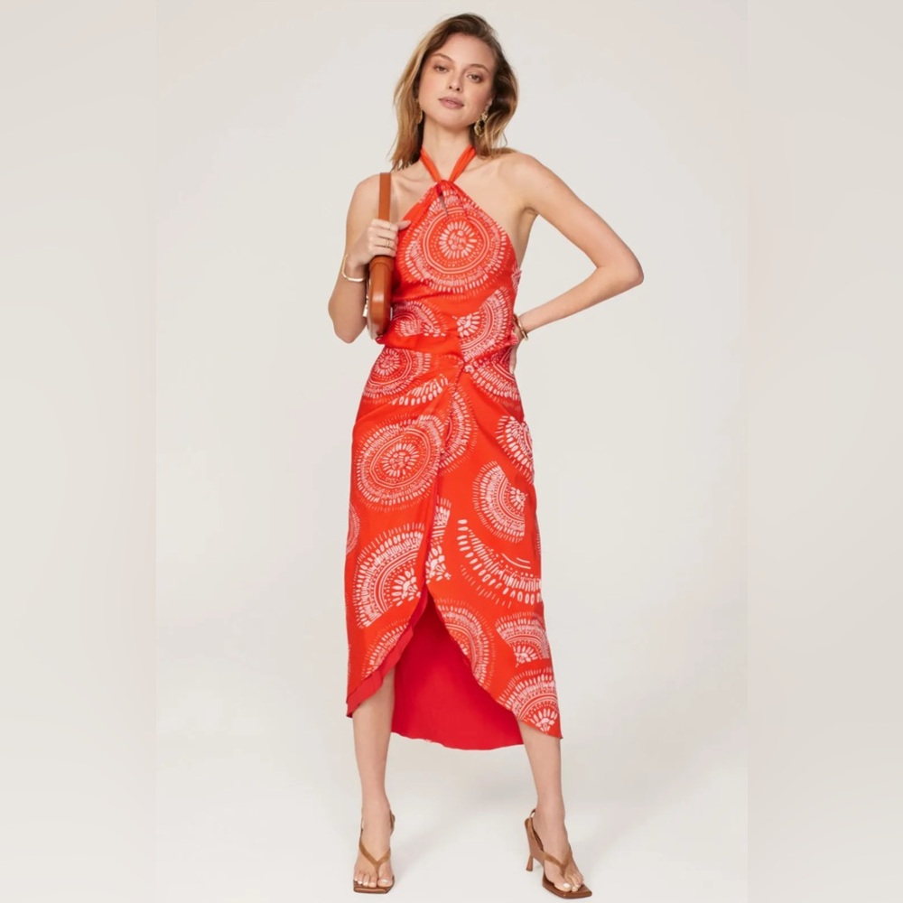 Andres Otalora Selva Sarong Midi Dress Size 10